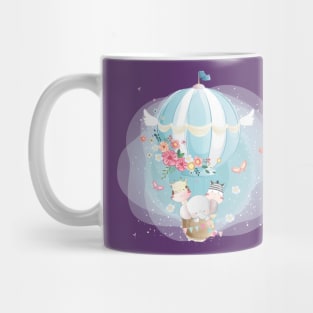 cute animal air balloon Mug